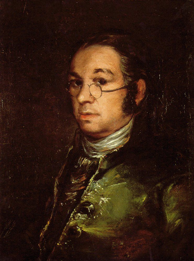 Франсиско Гойя. Автопортрет в очках. (1800 г.). Музей